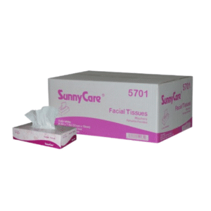 SunnyCare Premium Facial Tissue White 2-PLY 8.3"X7.5"