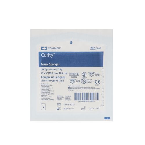Gauze Sponge Curity™ 4 X 4 Inch 12-Ply Sterile 2 per Pack - Image 4