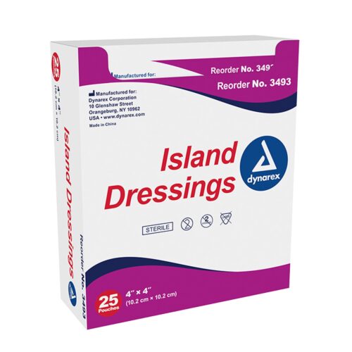 Dynarex Dressing Island Str 4X4" - Image 3