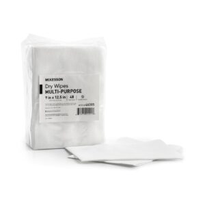 Task Wipe McKesson Medium Duty White NonSterile 9 X 12-1/2 Inch Disposable