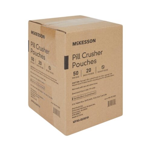 Pill Crusher Pouch McKesson Silent Knight® 2 X 4-1/2 Inch, Clear, Plastic - Image 3