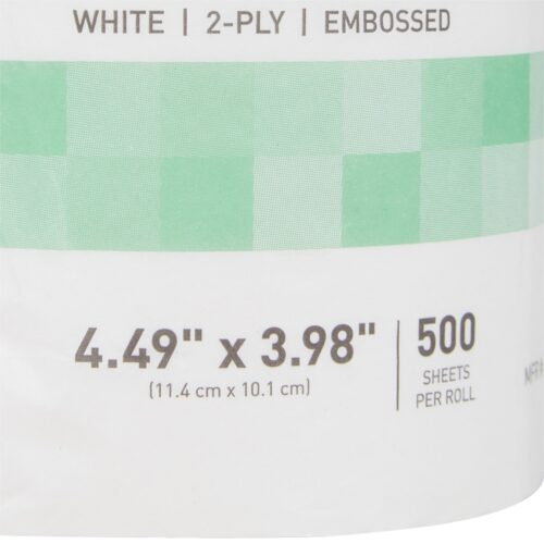 Toilet Tissue McKesson Premium White 2-Ply Standard Size Cored Roll 500 Sheets 4 X 4-1/2 Inch - Image 3