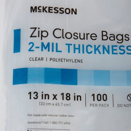 Reclosable Bag McKesson Polyethylene Clear Zipper Closure - Image 14