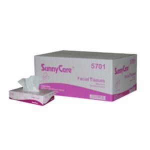 SunnyCare Premium Facial Tissue White 2-PLY 8.3"X7.5"