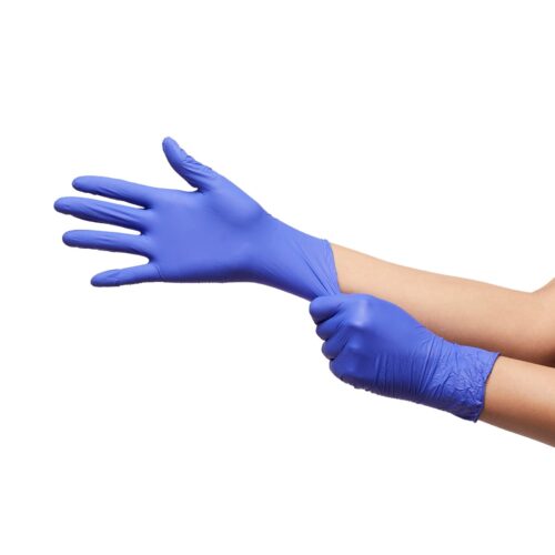 Exam Glove McKesson Confiderm® 3.0 Small NonSterile Nitrile Standard Cuff Length Textured Fingertips - Image 4