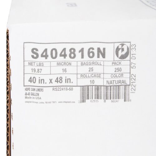 SunnyCare Can Liner 40 x 48 Natural, 45 Galon,16 Mic - Image 2