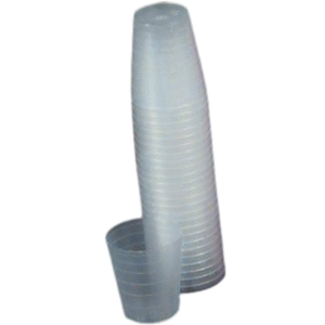 Medicine Cup Narrow 1 oz. Clear Plastic Disposable NonSterile