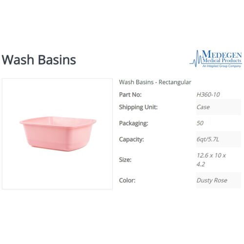 Wash Basin Rectangle NonSterile - Image 2