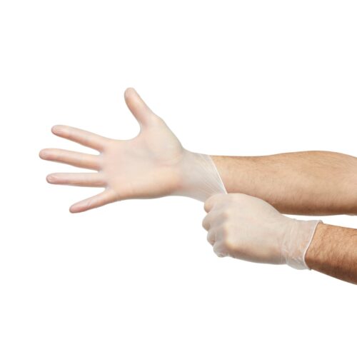 Exam Glove Trilon® Medium NonSterile Vinyl Standard - Image 2