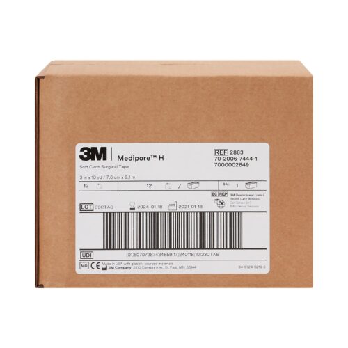 Perforated Medical Tape 3M™ Medipore™ H White Soft Cloth NonSterile - Image 9