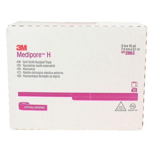 Perforated Medical Tape 3M™ Medipore™ H White Soft Cloth NonSterile - Image 10