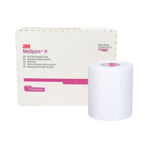 Perforated Medical Tape 3M™ Medipore™ H White Soft Cloth NonSterile - Image 14