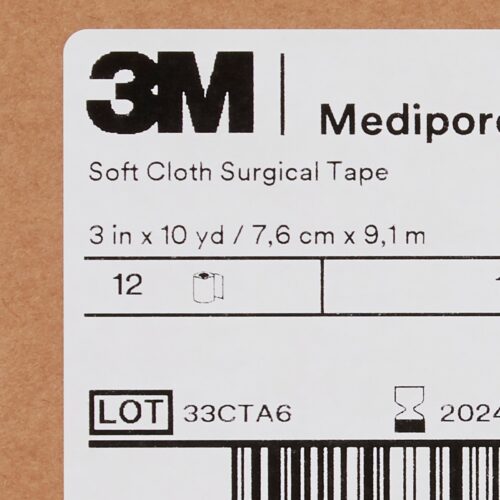 Perforated Medical Tape 3M™ Medipore™ H White Soft Cloth NonSterile - Image 8