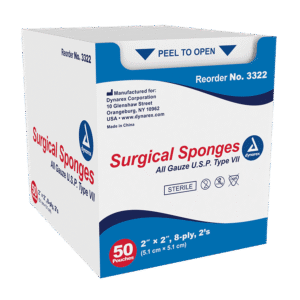 Surgical Gauze Sponge - Sterile 2's - 12 Ply