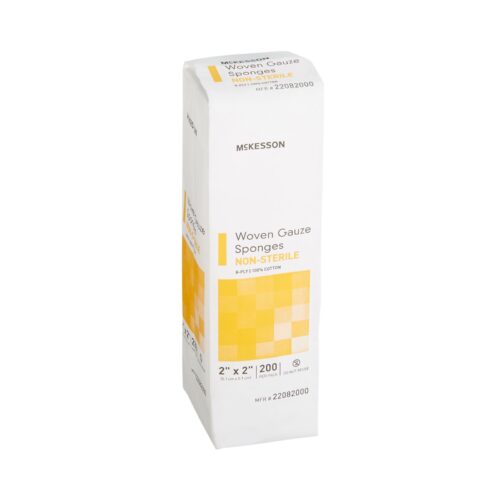 Gauze Sponge McKesson 2 X 2 Inch 8-Ply NonSterile 200 per Pack - Image 2