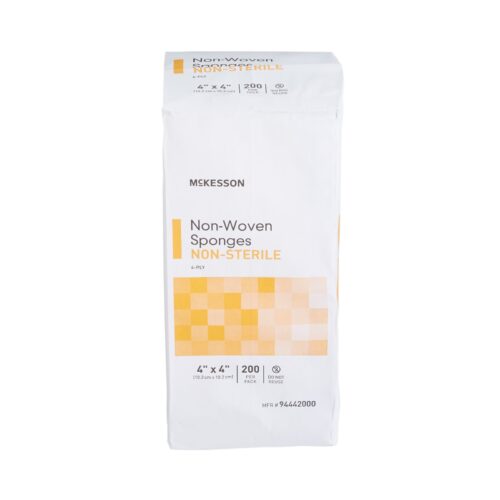 Nonwoven Sponge McKesson 4 X 4 Inch 4-Ply NonSterile 200 per Pack - Image 4