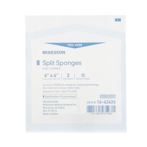 Drain Sponge McKesson 4 X 4 Inch 6-Ply Sterile 2 per Pack-DRN - Image 3