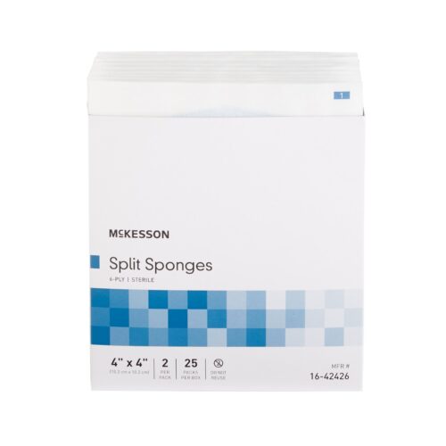 Drain Sponge McKesson 4 X 4 Inch 6-Ply Sterile 2 per Pack-DRN - Image 2