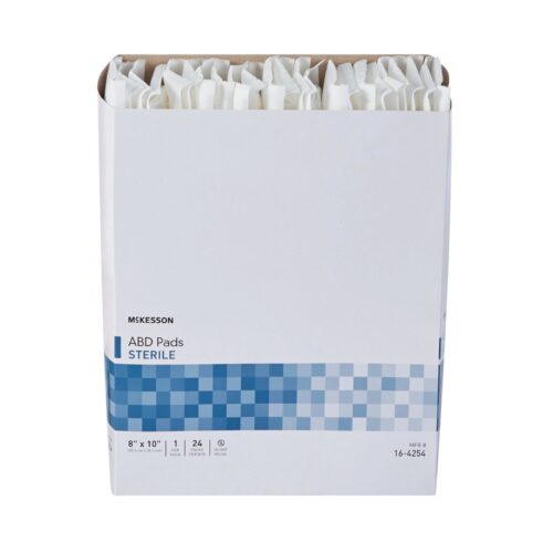 McKesson-Abdominal Pad  8 X 10 Inch Rectangle Sterile 1 per Pack - Image 3