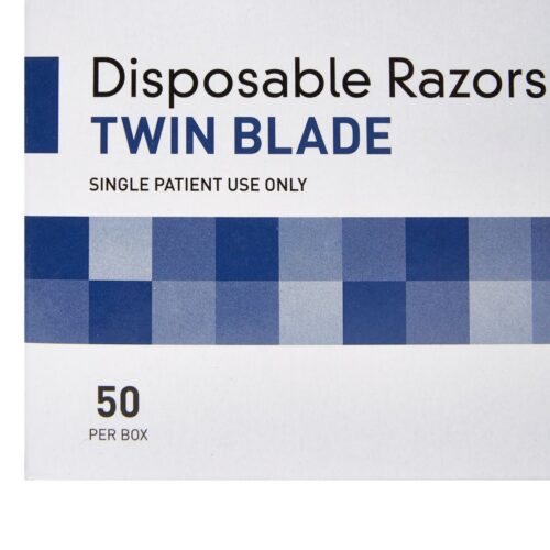 Personal Razor McKesson Single Edge Twin Blade NonSterile Disposable - Image 4