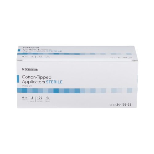 Swabstick McKesson Cotton Tip Wood Shaft 6 Inch Sterile 2 per Pack - Image 3