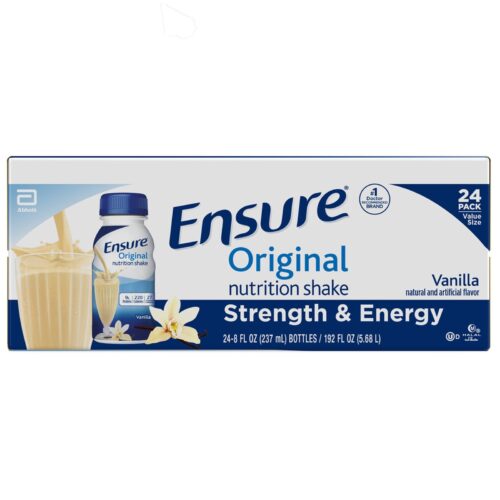 Oral Supplement Ensure® Original Therapeutic Nutrition Shake Vanilla Flavor Liquid 8 oz. Bottle - Image 2