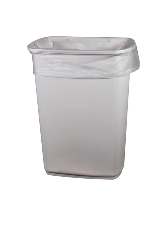 HDPE Can Liners Natural Color 24in X 24in 6mic 10 Gal Capacity - Image 3