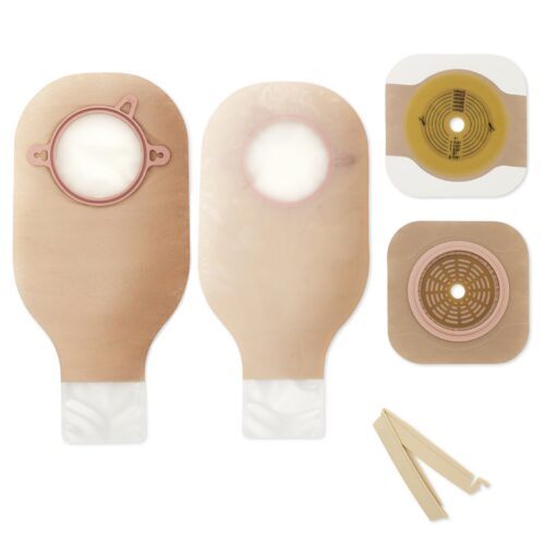 Ileostomy / Colostomy Pouch New Image™ Two-Piece System 12 Inch Length Flat, Trim to Fit 2-1/4 Inch