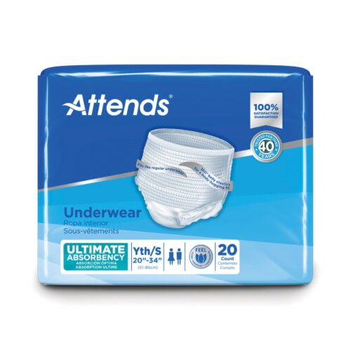 Unisex Adult Absorbent Underwear Attends® Advanced Pull On - Image 5