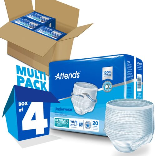 Unisex Adult Absorbent Underwear Attends® Advanced Pull On - Image 4