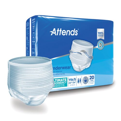Unisex Adult Absorbent Underwear Attends® Advanced Pull On - Image 7