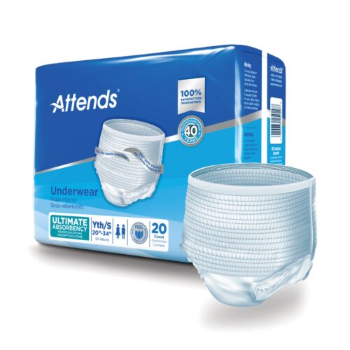 Unisex Adult Absorbent Underwear Attends® Advanced Pull On - Image 6