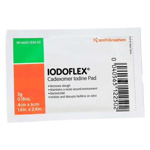 Iodophor Impregnated Dressing Iodoflex™ Pad Rectangle 1-1/2 X 2- 3/8 Inch Sterile - Image 3