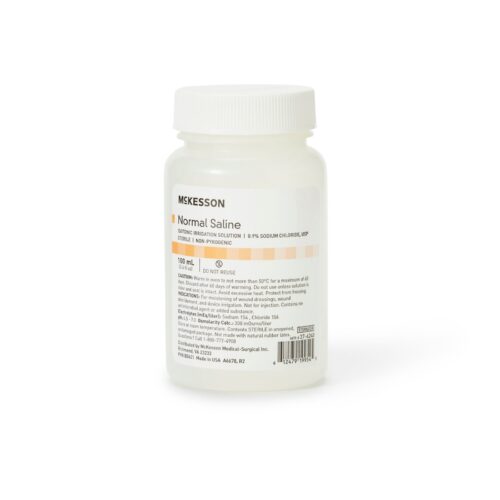 Irrigation Solution - OTC McKesson 0.9% Sodium Chloride Not for Injection Bottle, Screw Top 100 mL
