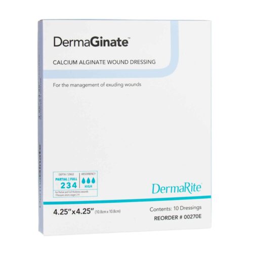 Alginate Dressing DermaGinate® 4-1/4 X 4-1/4 Inch Square - Image 2