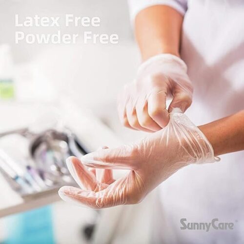 SunnyCare Vinyl Medical Exam Gloves - Image 2