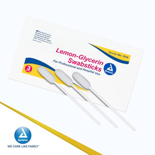 ProCure Swabstix Lemon Glycerine, 3's 25/bx 10bx/cs - Image 2