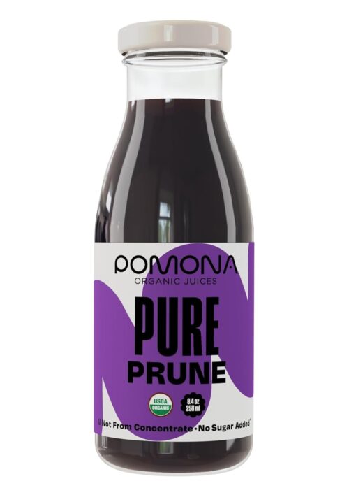 Pomona Organic Juices Pure Prune Juice, 8.4 Ounce Bottle (Pack of 12), Cold Pressed Organic Juice, N - Image 2