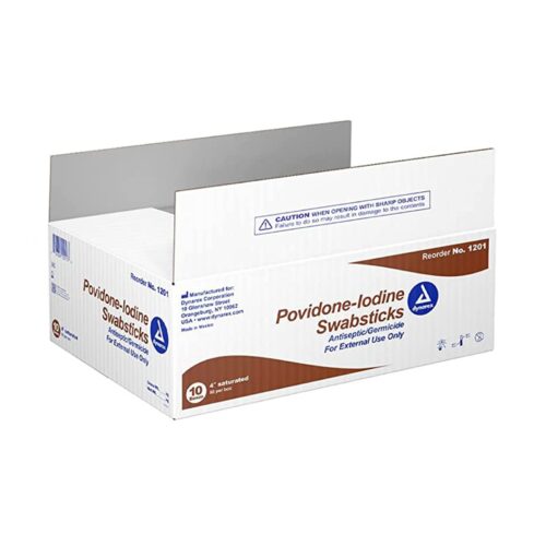 Impregnated Swabstick 10% Strength Povidone Iodine Individual Packet NonSterile - Image 3