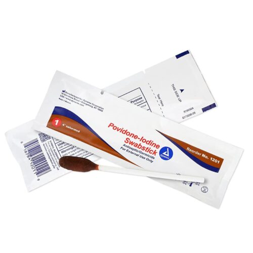 Impregnated Swabstick 10% Strength Povidone Iodine Individual Packet NonSterile - Image 4