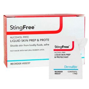 Skin Barrier Wipe StingFree™ Alcohol-Free Liquid Skin Prep & Shield
