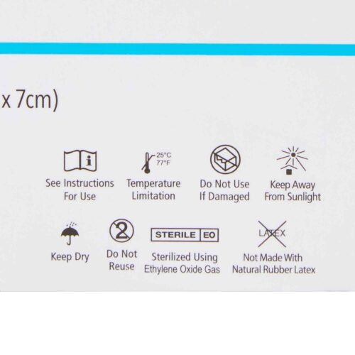 Derma View II (Tegaderm Type) Border Frame Transparent Film 2.37"x 2.75" - Image 3
