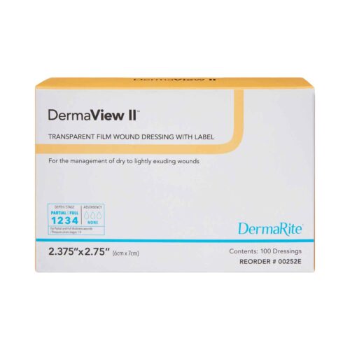 Derma View II (Tegaderm Type) Border Frame Transparent Film 2.37"x 2.75" - Image 2