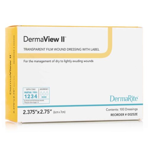 Derma View II (Tegaderm Type) Border Frame Transparent Film 2.37"x 2.75" - Image 6