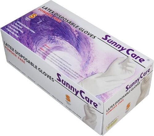 SunnyCare Latex Disposable Gloves Powder Free (Non Medical)