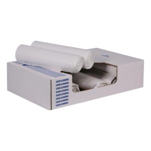 HDPE Can Liners Natural Color 24in X 24in 6mic 10 Gal Capacity