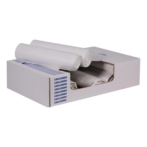 HDPE Can Liners Natural Color 24in X 24in 6mic 10 Gal Capacity