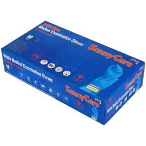 SunnyCare Blue Nitrile Medical Exam Glove