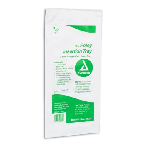 Foley Insertion Tray w/ Prefilled Syringe - Sterile