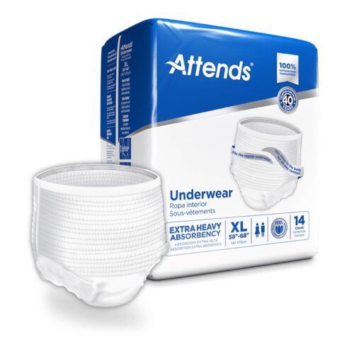 Unisex Adult Absorbent Underwear Attends® Care Pull On X-Large - Image 8